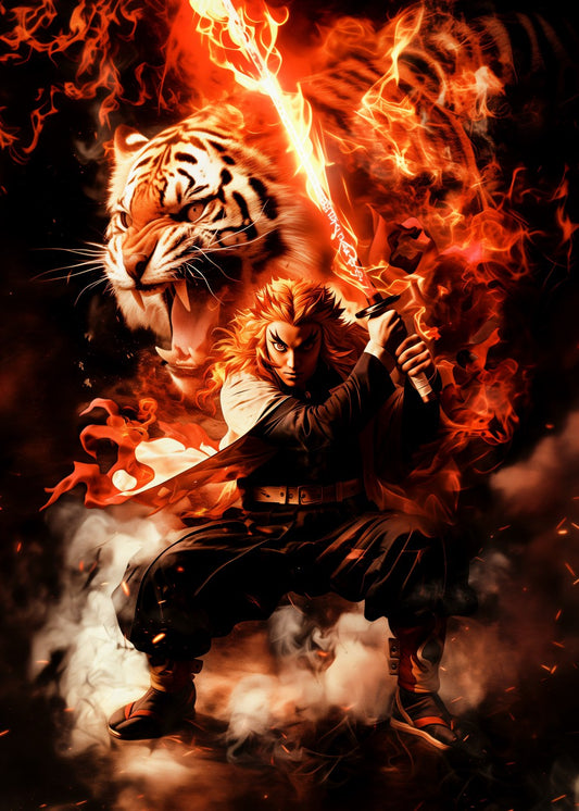 Kyōjurō Rengoku. FlameBurst, Demon Slayer