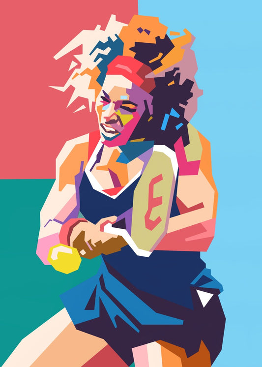 Serena Williams pop art