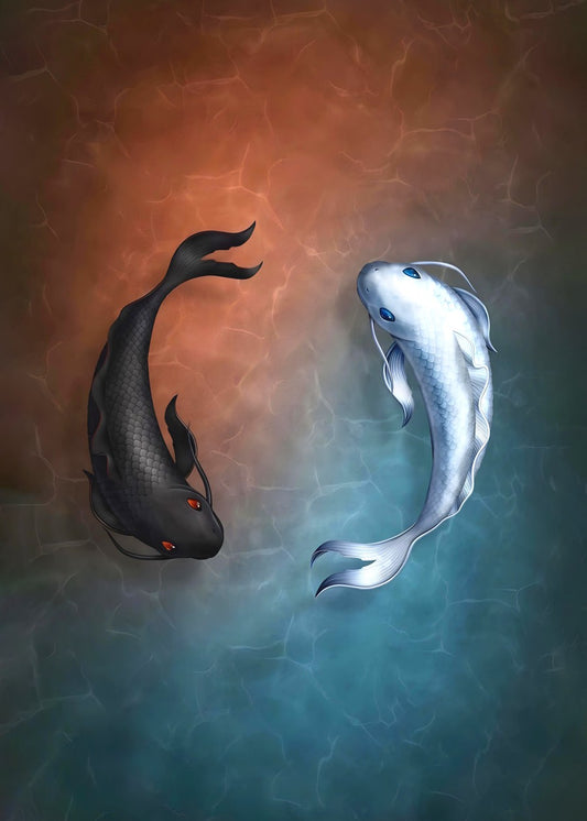 Yin yang fishes