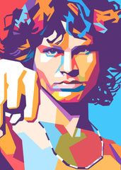 Jim Morrison pop art portrait
