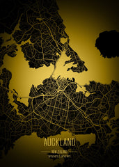 Auckland Lights City Map