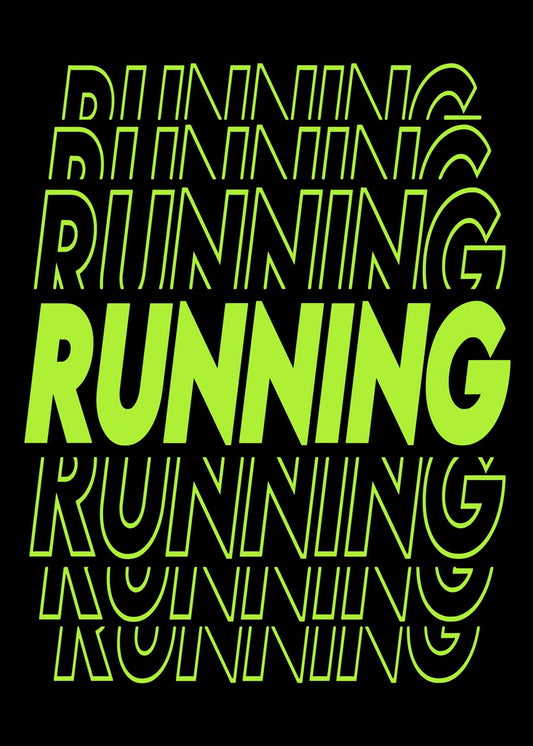 Running Neon Text