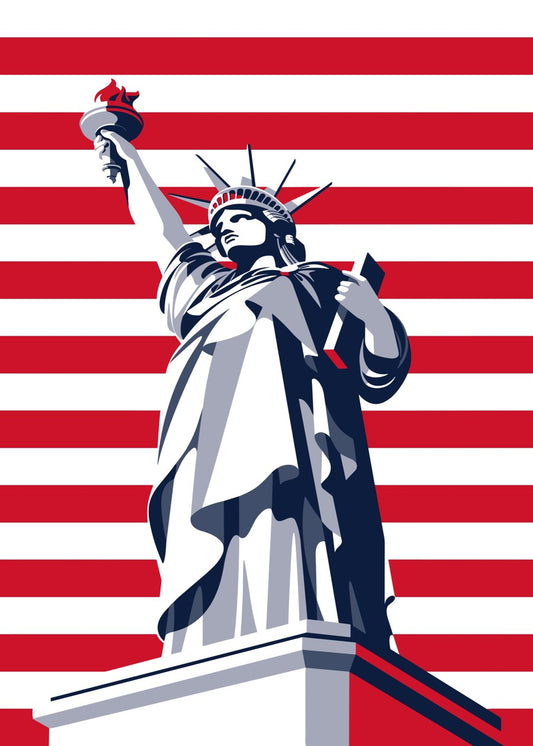Liberty Red and White Strips