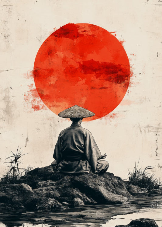 Meditation under Red Sun