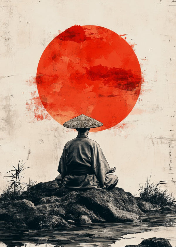 Meditation under Red Sun