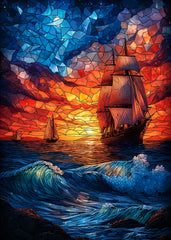 Stained Glass Seascape