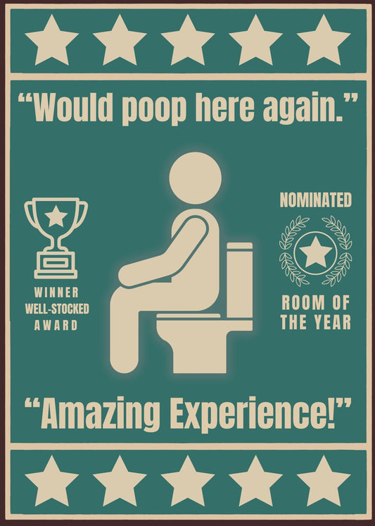5 Stars Bathroom Funny toilet