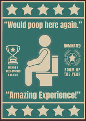 5 Stars Bathroom Funny toilet