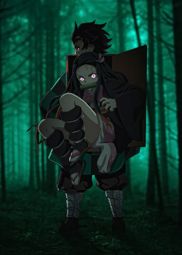 Tanjiro with Nezuko