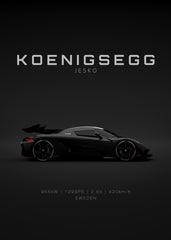 Koenigsegg Jesko Black - Specs