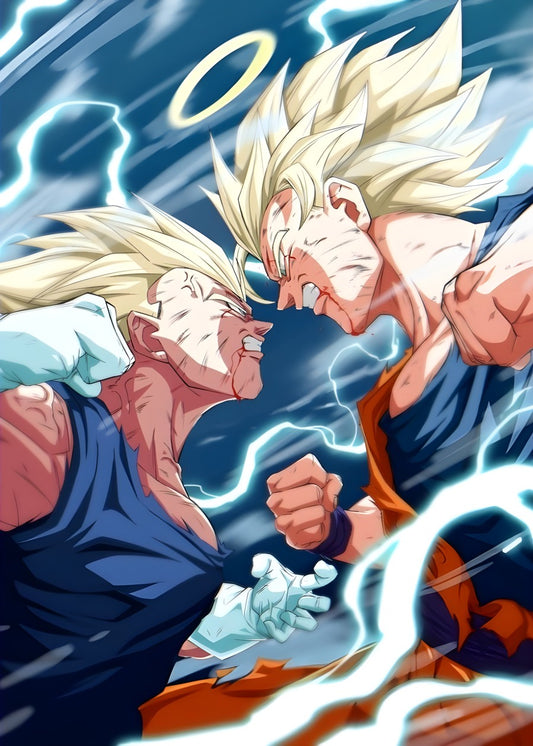 Saiyan Goku vs Majin Vegeta, Dragon ball