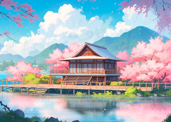 Cherry Blossom Japan house