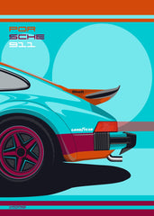 Vintage 911 Poster
