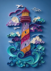 Abstract Lighthouse Papercut