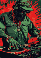 painting DJ disc jockey