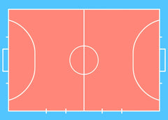 Colorful Futsal Court Layout