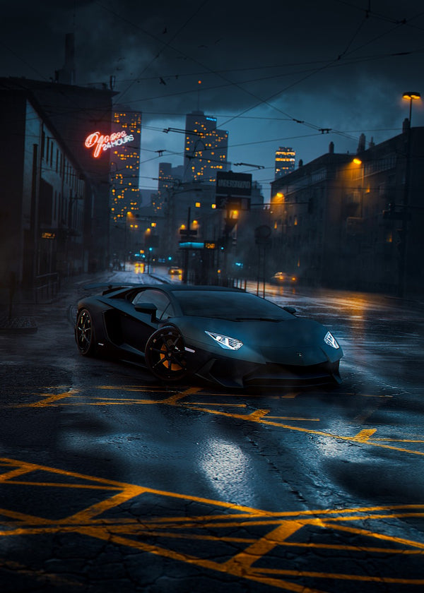 Aventador's Allure: A Night in