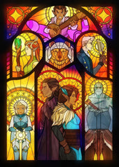 The Legend of Vox Machina stained glass