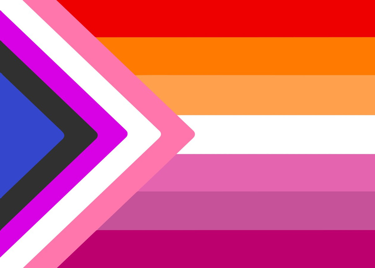 Lesbian Pride Flag Labrys