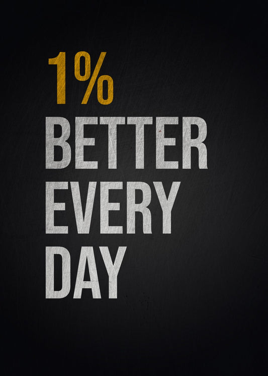Motivational Quote 1% better every day