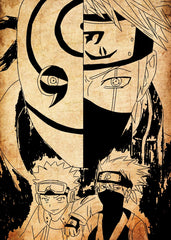Kakashi and obito, Naruto
