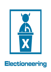 Electioneering Devil Behind 