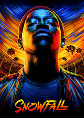 Snowfall Neon Poster