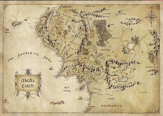 map the lord of the rings