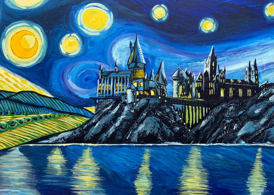 Starry night castle