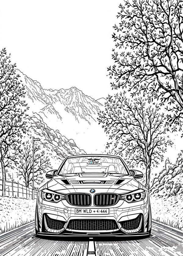 Greyscale BMW M3