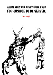 All might, My Hero Academia