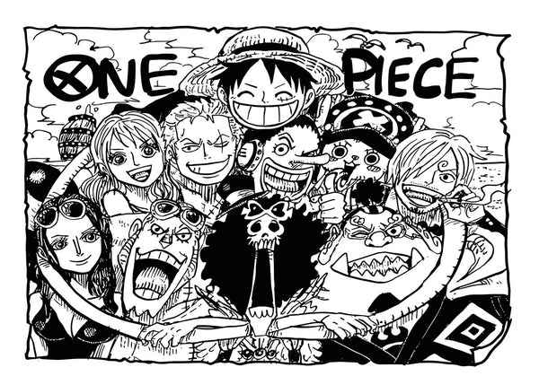 One Piece Family Black White