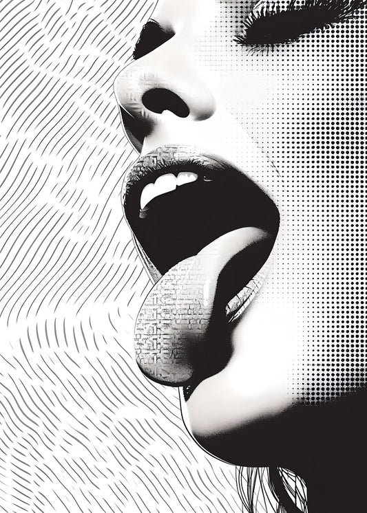 Pop Ink Seduction Black White
