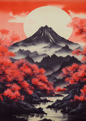 Sakura Dusk over Fuji