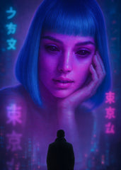 Blade Runner Neon Joi Art