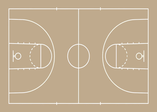 Minimalist Basketball Court