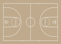 Minimalist Basketball Court
