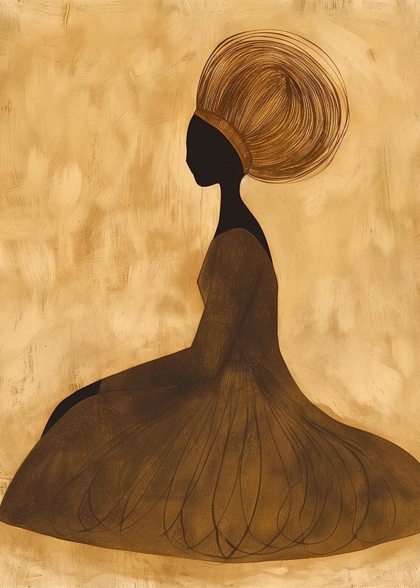 Seated Woman with Crowned Hair