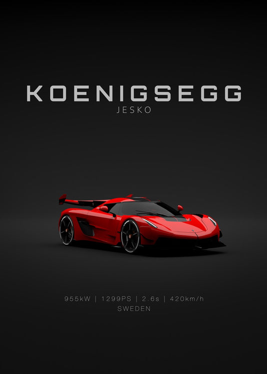 Koenigsegg Jesko Red