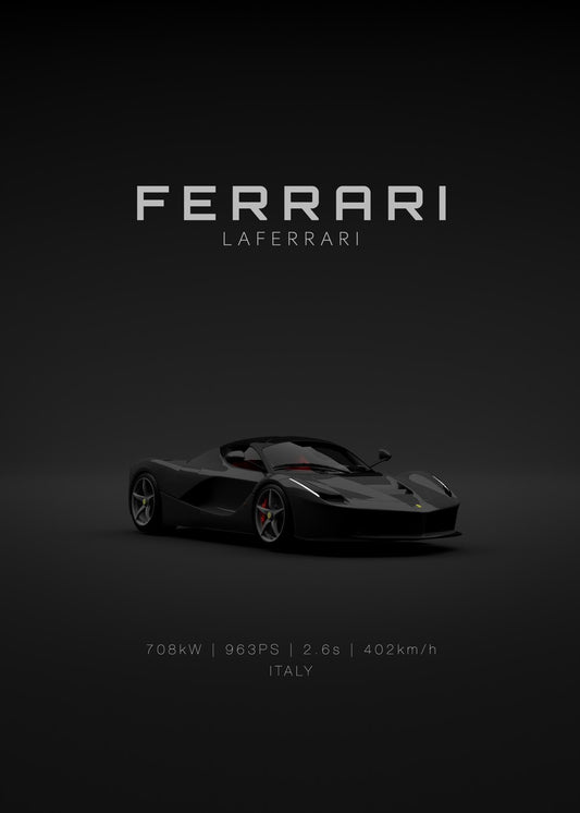 Ferrari LaFerrari Black Front 