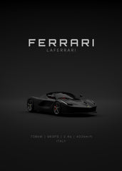 Ferrari LaFerrari Black Front 