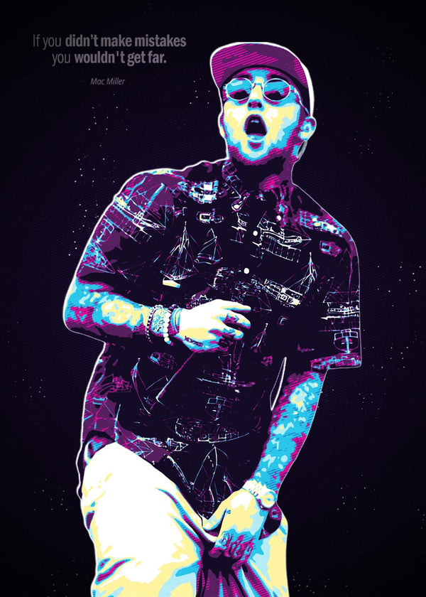 Mac Miller Retro 80's Style