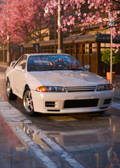 R32 Skyline Under the Sakura