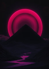 Neon Ring Planet Rise