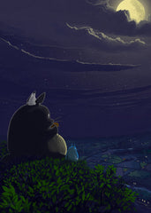 Playing the ocarina, My Neighbor Totoro