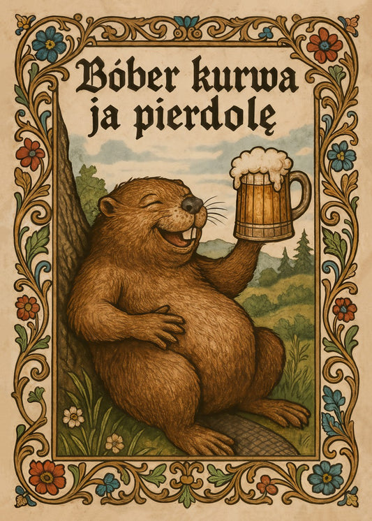 Drunk Bober Polish Beaver Meme