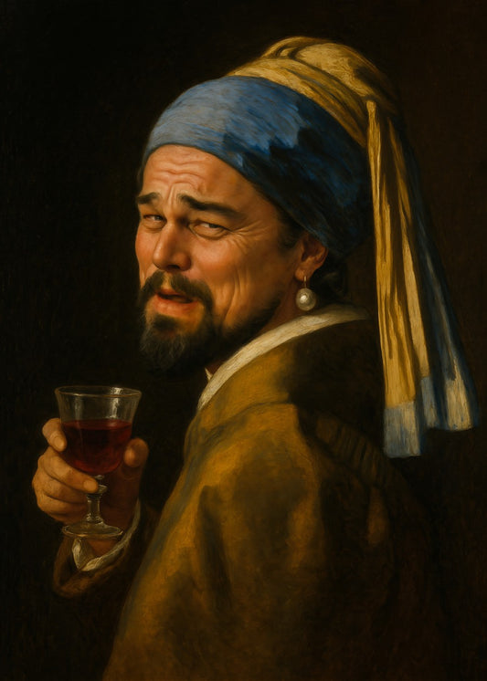 Leonardo DiCaprio with a Pearl Earring