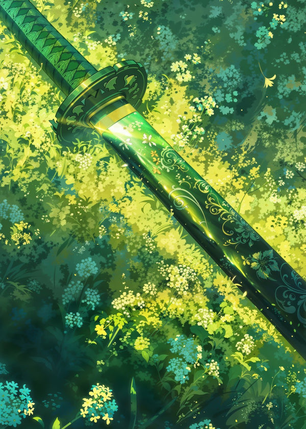Green Petals Katana