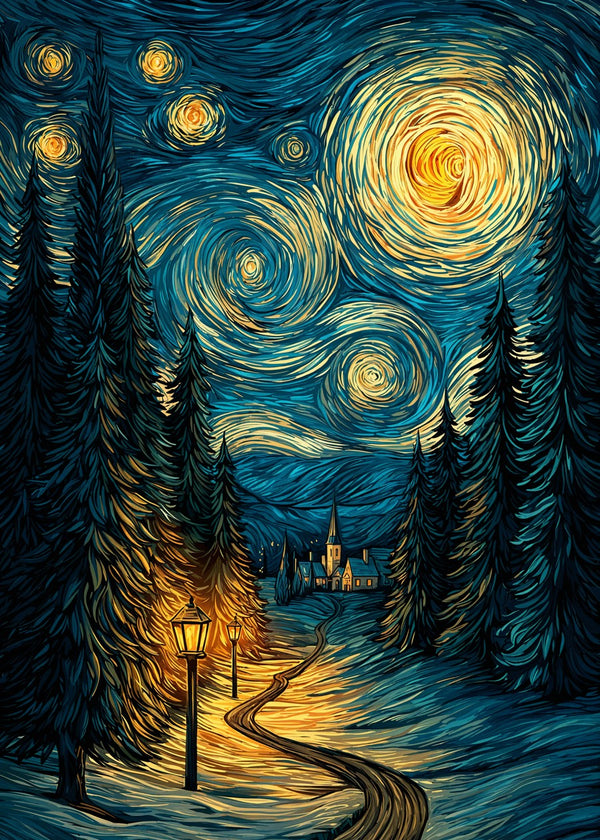 Starry Forest Path