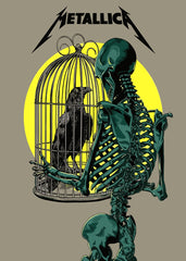 Metallica Skeleton and Raven